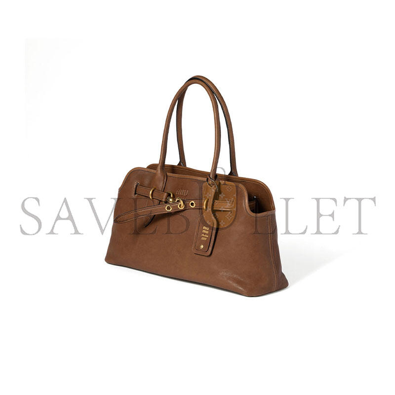 MIU MIU AVENTURE NAPPA LEATHER BAG 5BG310 (44*22.5*14.5cm)
